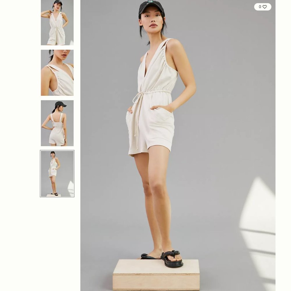 Daily Practice by Anthropologie The Playa Del Amore Romper - Picture 4 of 4